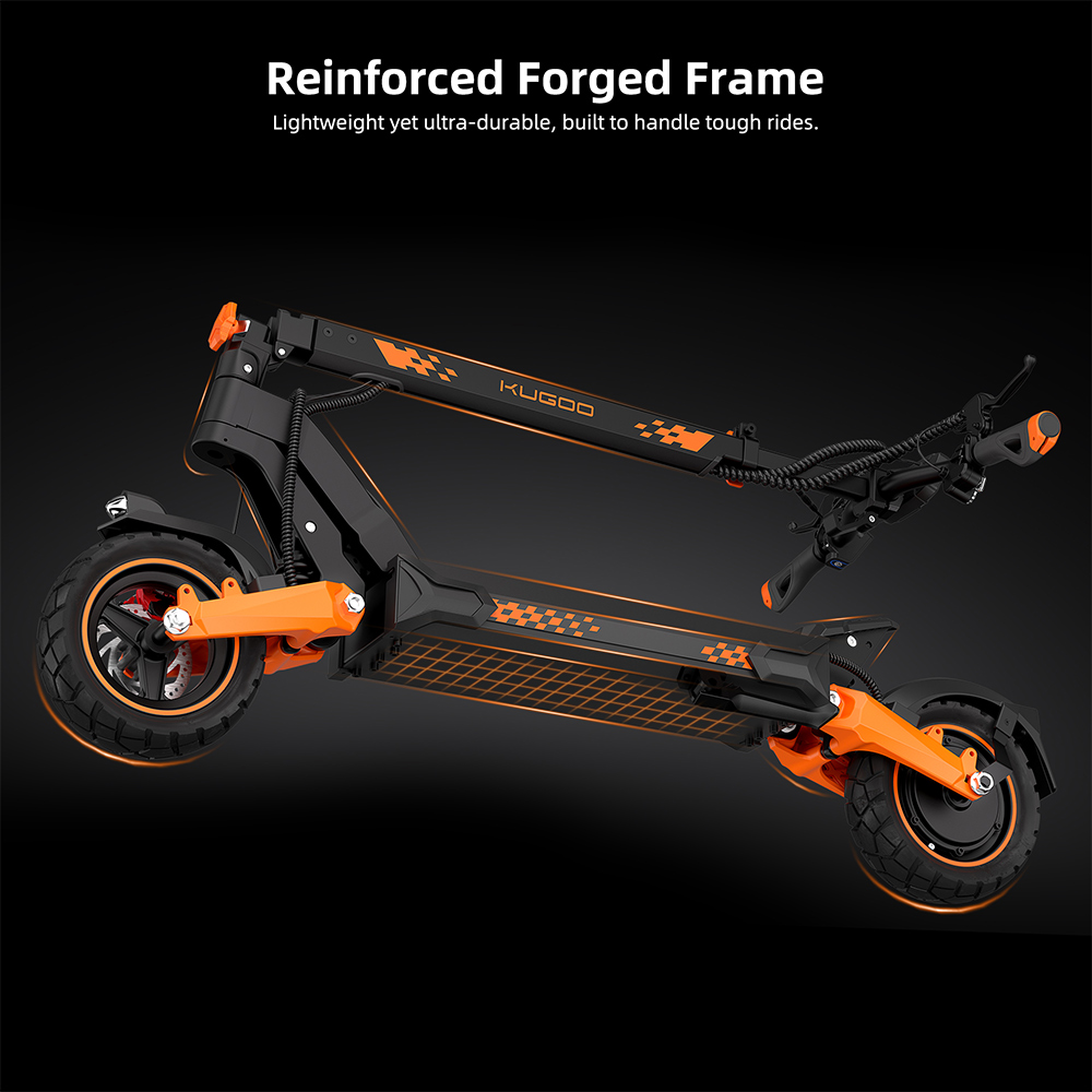 KUGOO F3 Plus Elektroroller, 1000-W-Motor, 48-V-20,8-Ah-Akku, 10-Zoll-Reifen, 50 km/h H&ouml;chstgeschwindigkeit, 80 km Reichweite, Scheibenbremsen vorne und hinten, Schwingenaufh&auml;ngung