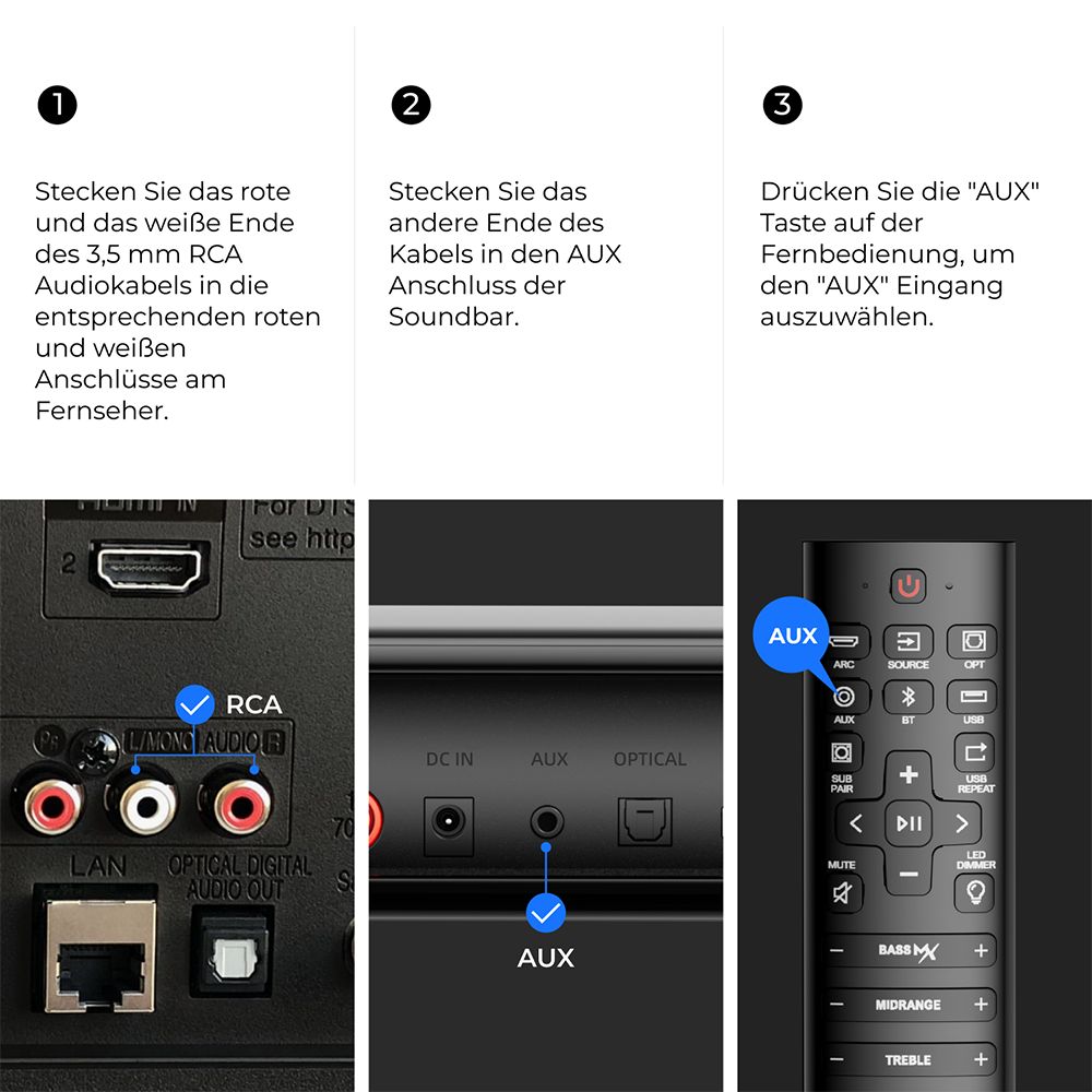 Ultimea Apollo S70 Ultra 7.1-Kanal-Soundbar-Subwoofer-Lautsprecher-Kit, abnehmbar, dynamische Beleuchtung, 410 W Spitzenleistung, App-Steuerung, 10-Band-Equalizer-Einstellungen
