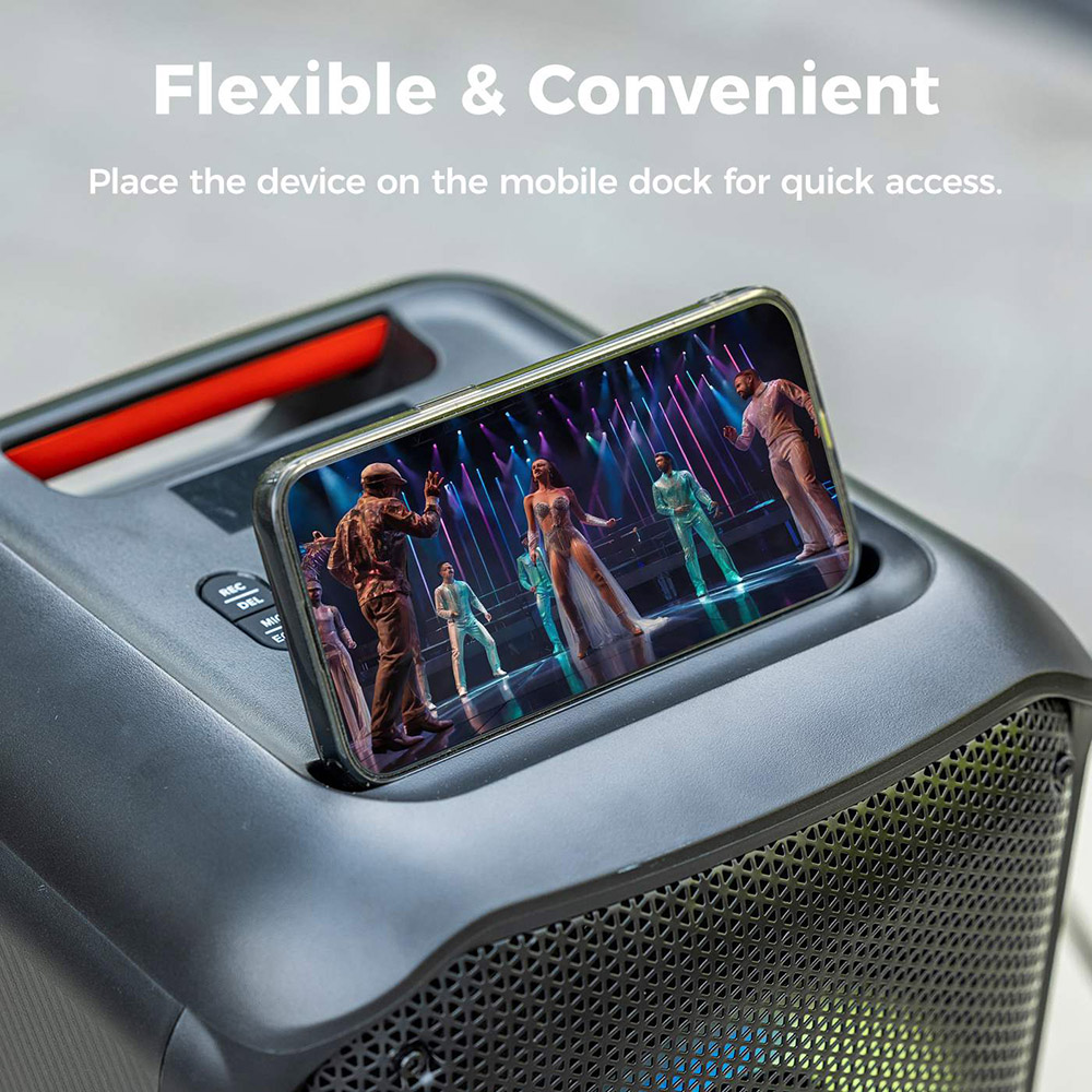 Sounarc L1 Party hangsz&oacute;r&oacute;, K&uuml;l&ouml;nb&ouml;ző vil&aacute;g&iacute;t&aacute;si m&oacute;dok, Sztere&oacute; p&aacute;ros&iacute;t&aacute;s, 12 &oacute;ra lej&aacute;tsz&aacute;si idő