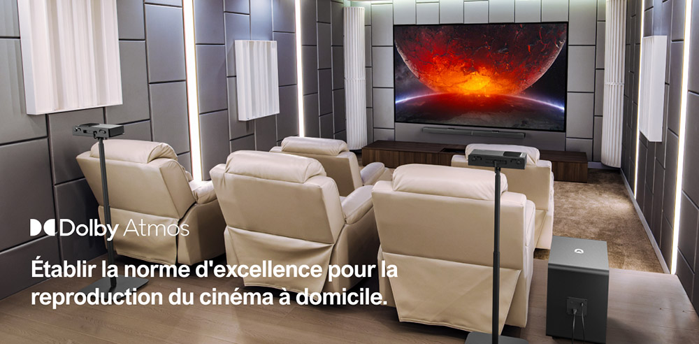Ultimea Nova S90 Barre de son 7.1.4 + 1 paire de supports d'enceintes Steady S90, Dolby Atmos, puissance de cr&ecirc;te de 740 W, transmission 4K HDR, 6 modes d'&eacute;galisation
