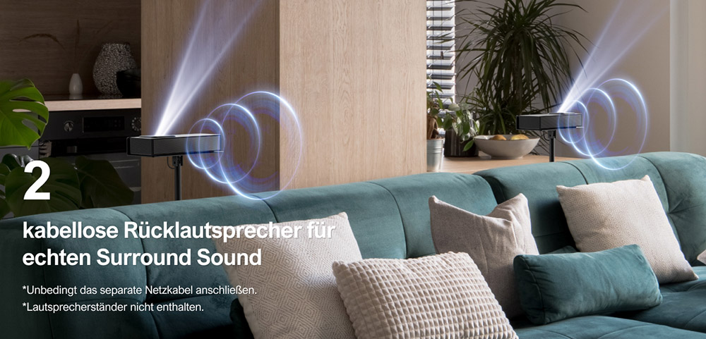 Ultimea Nova S90 7.1.4 Soundbar + 1 pár * Steady S90 hangszóróállvány, Dolby Atmos, 740 W csúcsteljesítmény, 4K HDR jelátvitel, 6 hangszínszabályzó mód