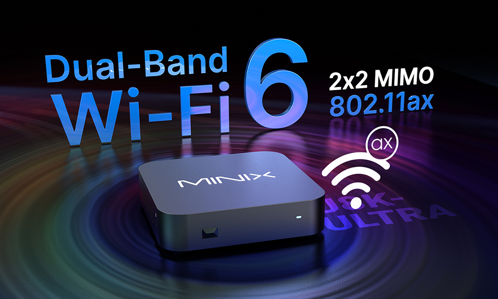 MINIX U8K-Ultra 8K Android Media Player, 8GB RAM 128GB Storage, Android AOSP 11, WiFi 6 Bluetooth 5.2, AI Picture Quality Enhancer & AI Resolution Upscaling, Dolby Vision