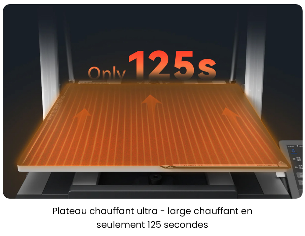 Anycubic Kobra 3 Max Imprimante 3D, 600mm/s Vitesse, Nivelage Auto, Impression 8 couleurs ACE Pro, 420*420*50mm