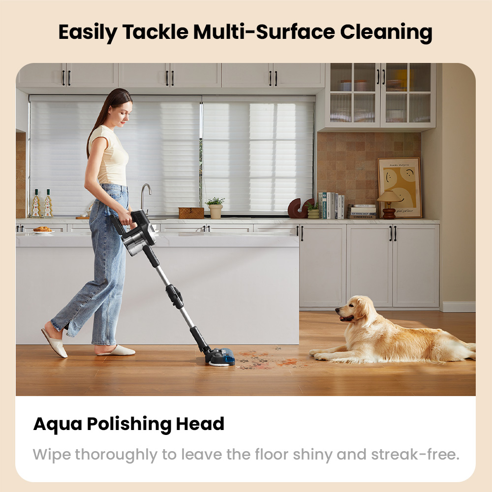 JIMMY JV9 Pro Aqua akkus porsz&iacute;v&oacute;, 160 AW erős sz&iacute;v&oacute;erő, 45 perc &uuml;zemidő, HEPA szűrő, 0,6 literes porzs&aacute;k, 500 ml-es v&iacute;ztart&aacute;ly, LED kijelző, sz&uuml;rke