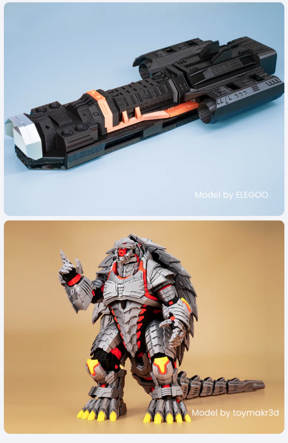 Elegoo Centauri Carbon 3D Printer, CoreXY 500mm/s High-Speed, 320°C Nozzle, Carbon Fiber/PLA/ABS Compatible, Auto-Leveling, 256*256*256mm