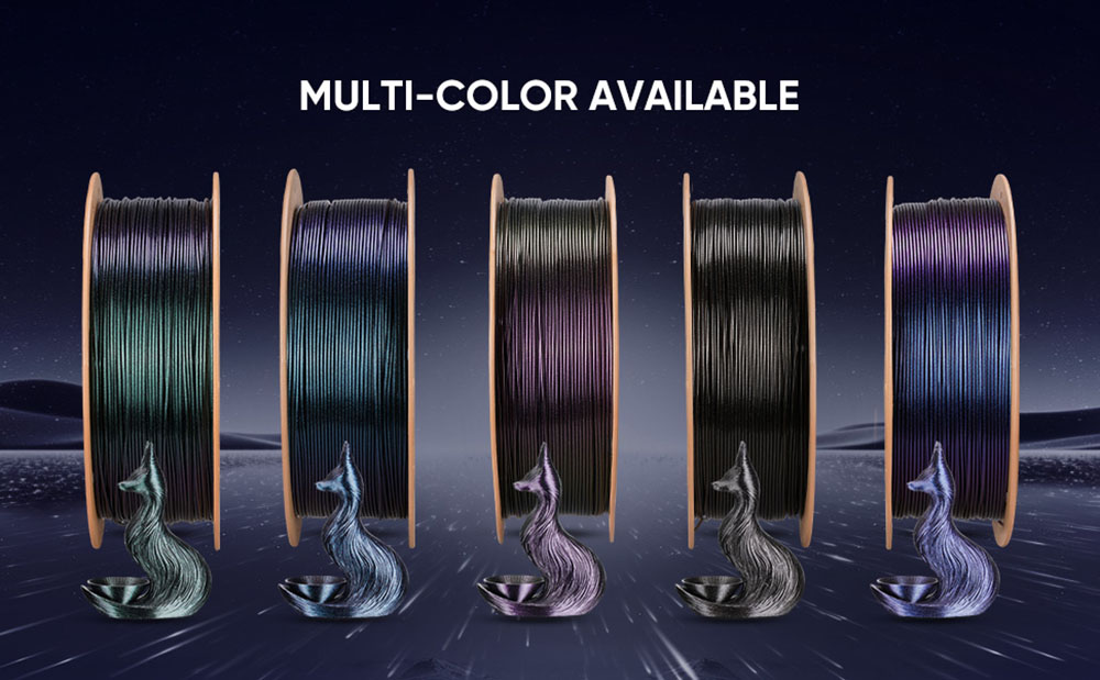 ERYONE High Speed PETG Filament, 1 kg - Burnt Titanium Blue Purple
