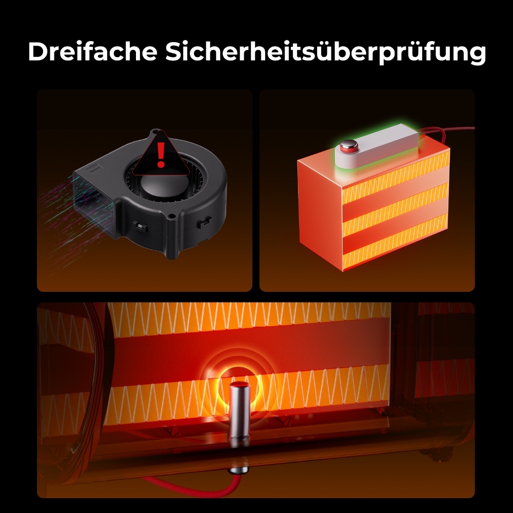 Creality SpacePi X4 Filament-Trockner, 4-Spulen Lagerung, Doppel-Heizkammern, 85&deg;C, f&uuml;r PLA/TPU/PETG/ABS/Nylon