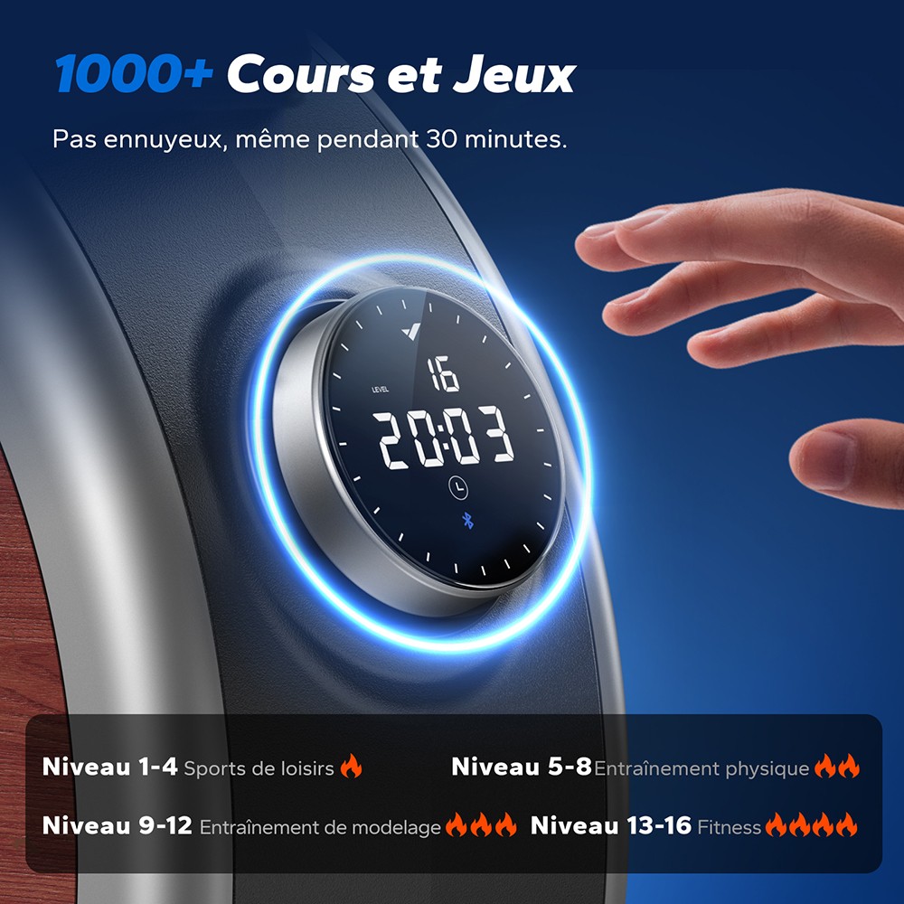 MERACH Q1S Rameur Magn&eacute;tique, 16 Niveaux R&eacute;sistance, 160kg Capacit&eacute;, Double Rail, LCD, Compatible App, R&eacute;glage &eacute;lectrique, Noir