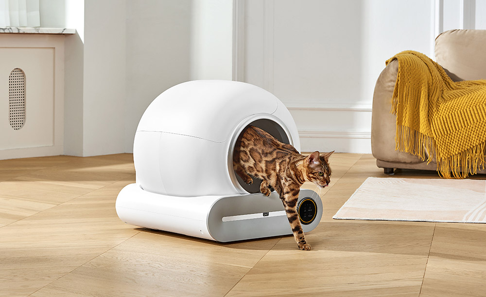 A2401 Smart Cat Litter Box, veľkokapacitný, automatické čistenie