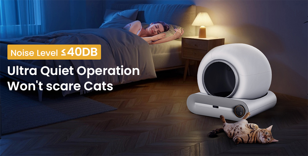 A2401 Smart Cat Litter Box, veľkokapacitný, automatické čistenie