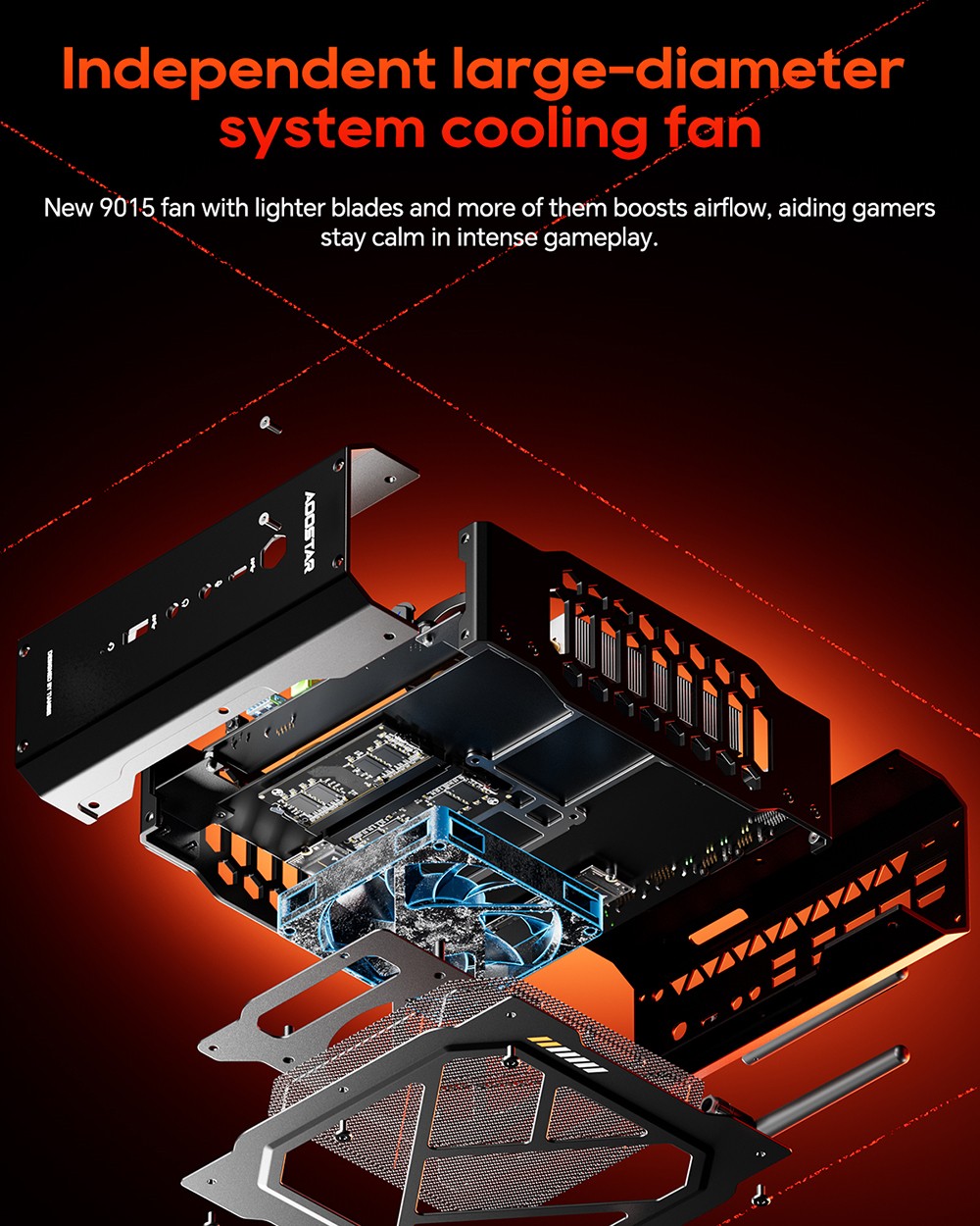AOOSTAR GODZ Gaming Mini PC, AMD Ryzen 7 7435HS 8 Cores Max 4.5GHz, AMD Radeon RX 6600LE GPU, 64GB RAM 2TB SSD, HDMI+DP Dual Screen Display, WiFi 6E Bluetooth 5.3, Dual 2.5G LAN, 1*Type-C, 1*USB4, 5*USB3.2, 2*Audio & Microphone - EU Plug