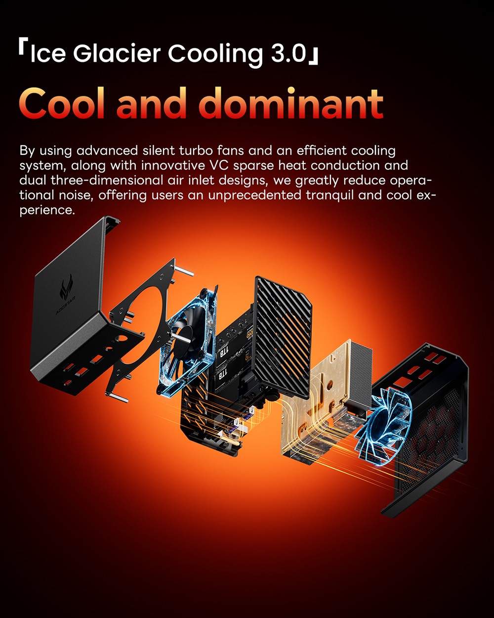 AOOSTAR GT37 Mini PC, AMD Ryzen AI9 HX370 12 Cores Max 5.1GHz, 32GB LPDDR5X RAM 1TB SSD, HDMI+DP+USB4 Triple Display, WiFi 7 Bluetooth 5.3, 4*USB3.2, 2*2.5G RJ45, 1*OCulink, 1*Audio - UK Plug