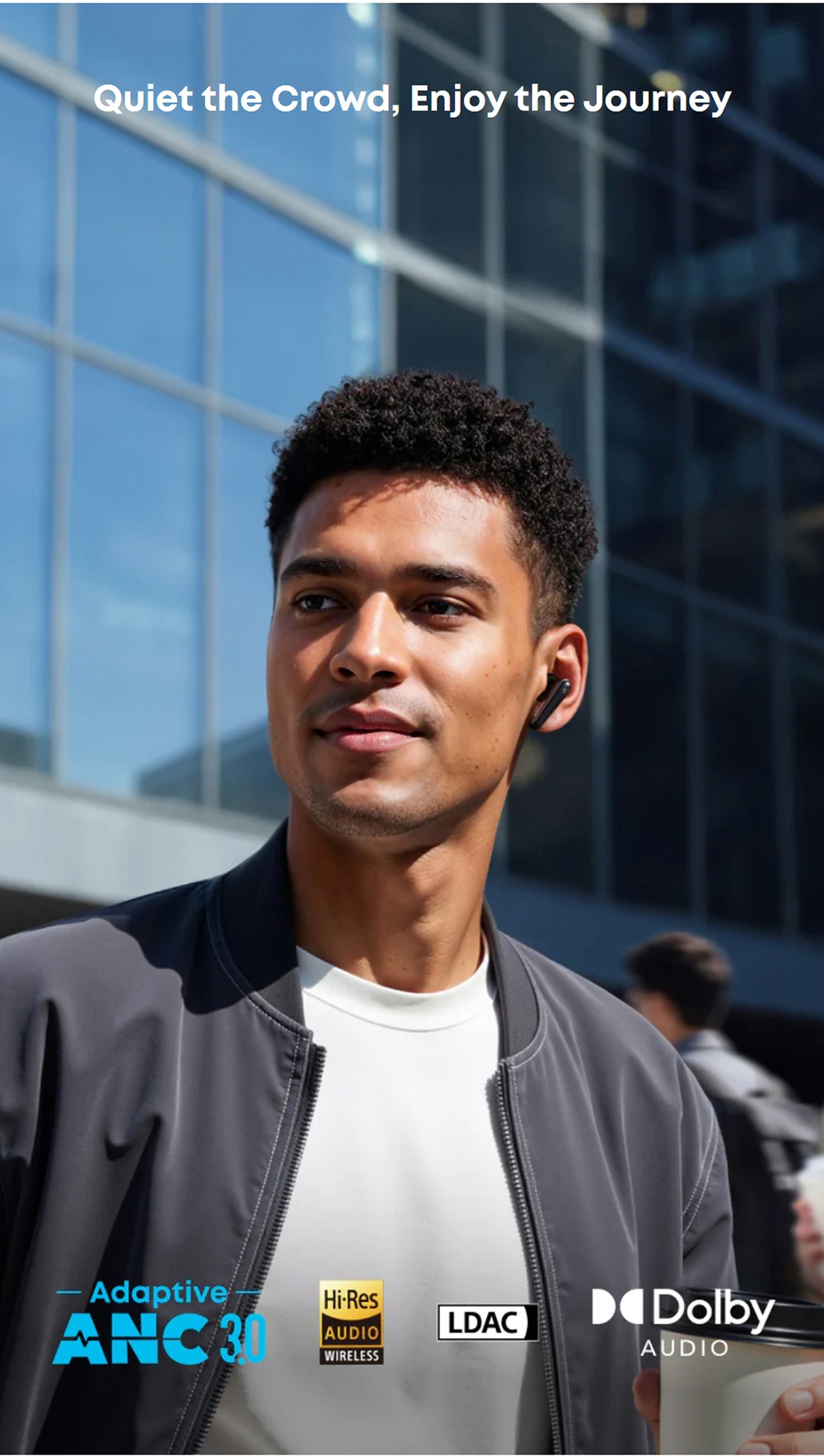 Anker Soundcore Liberty 5 ANC Earbuds, Dolby Audio, 2x Stronger Voice Reduction, Adaptive ANC 3.0, Up to 48 Hours Playtime - Black