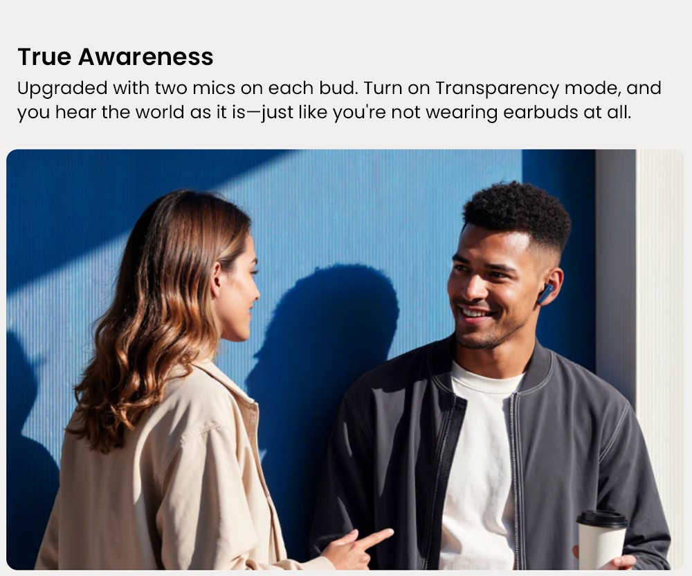 Anker Soundcore Liberty 5 ANC Earbuds, Dolby Audio, 2x Stronger Voice Reduction, Adaptive ANC 3.0, Up to 48 Hours Playtime - Blue