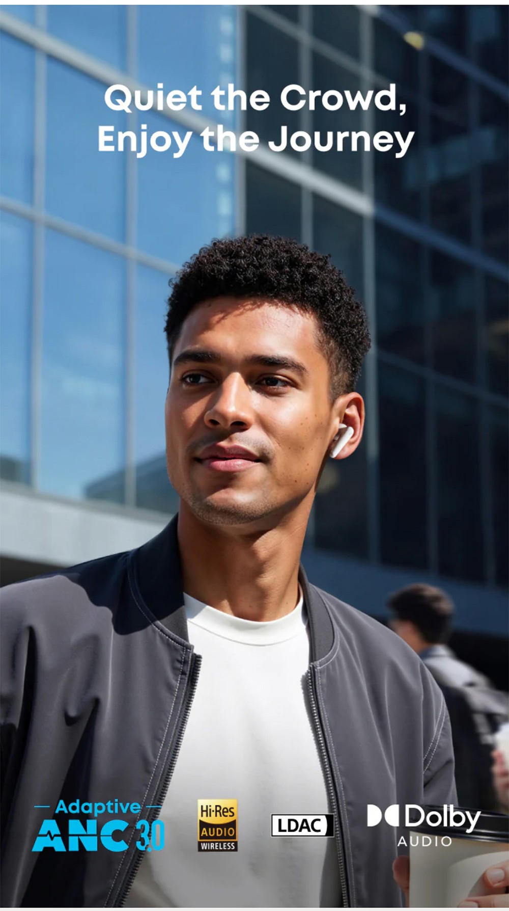 Anker Soundcore Liberty 5 ANC Earbuds, Dolby Audio, 2x Stronger Voice Reduction, Adaptive ANC 3.0, Up to 48 Hours Playtime - White