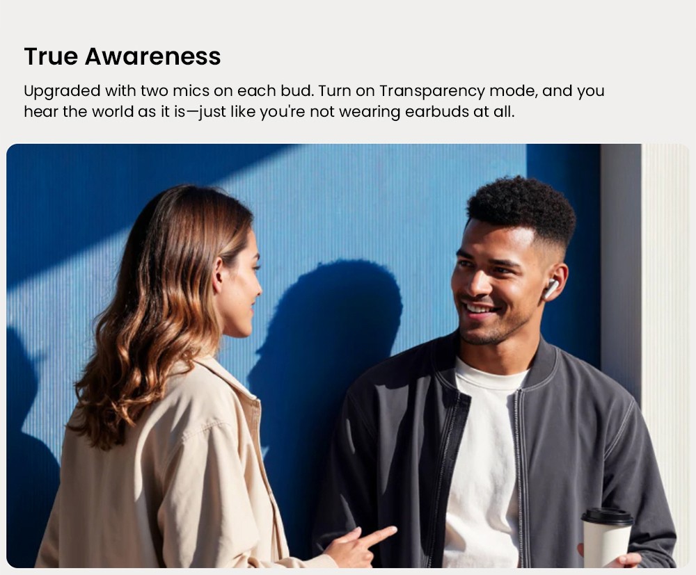 Anker Soundcore Liberty 5 ANC Earbuds, Dolby Audio, 2x Stronger Voice Reduction, Adaptive ANC 3.0, Up to 48 Hours Playtime - White