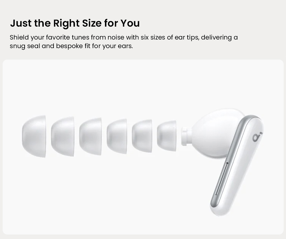 Anker Soundcore Liberty 5 ANC Earbuds, Dolby Audio, 2x Stronger Voice Reduction, Adaptive ANC 3.0, Up to 48 Hours Playtime - White