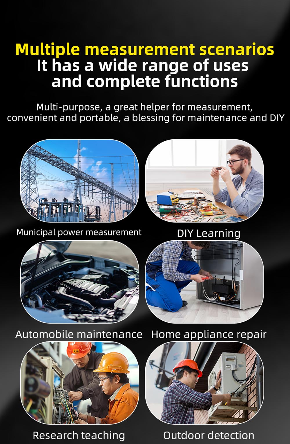 BSIDE OT4 Mini Oscilloscope, 50MHz 200MSa/s, 2.8-inch Color Screen, Signal Generator