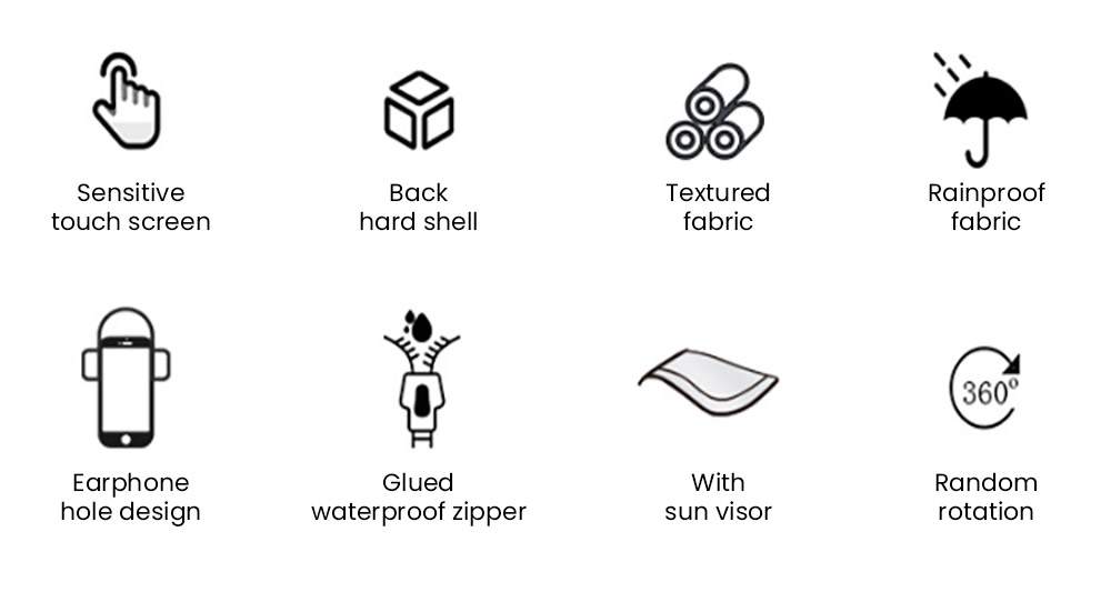 Bike Phone Front Frame Bag Waterproof Bicycle Phone Mount Bag, Fits Phones Under 7 inch