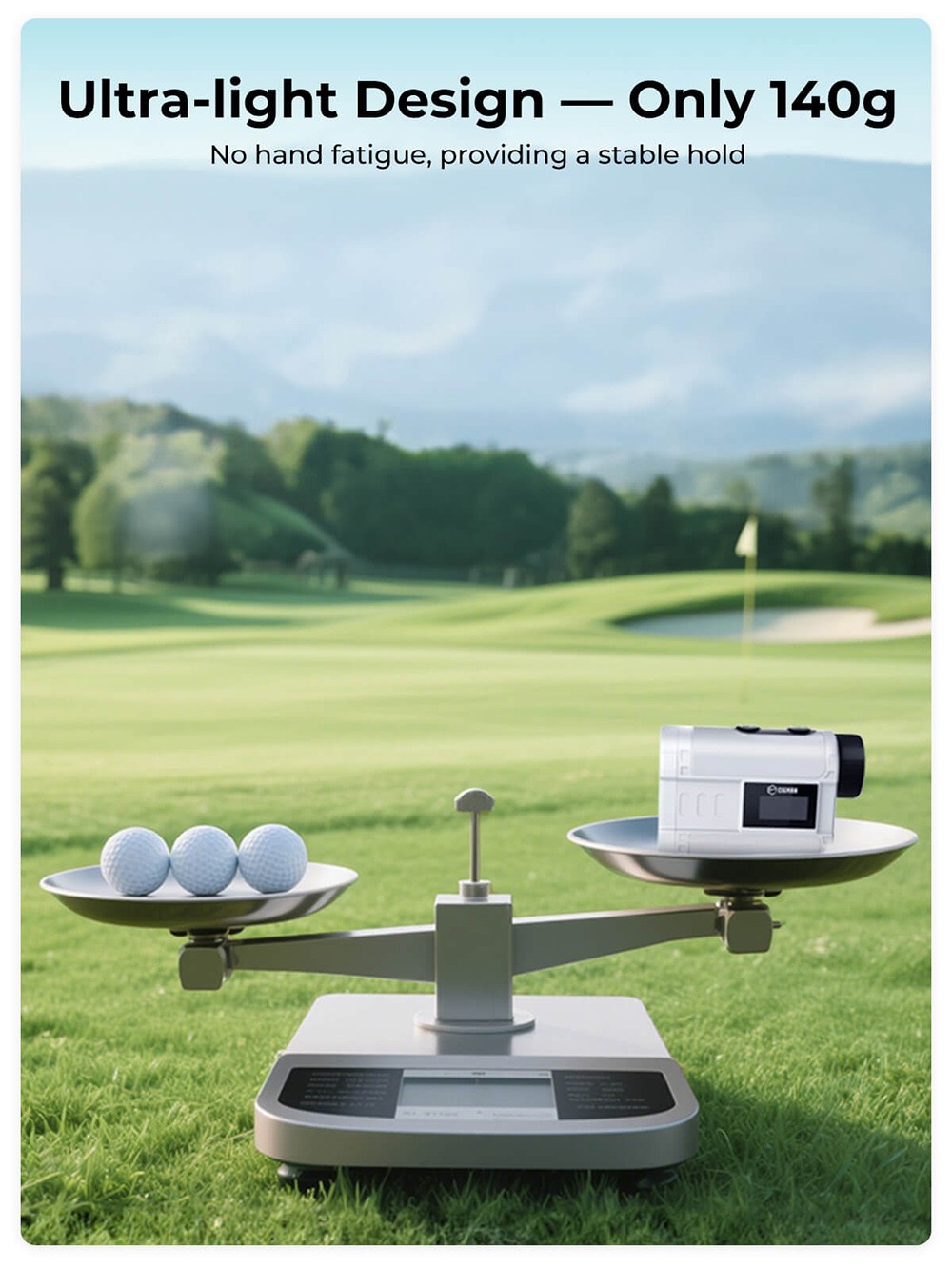 CIGMAN CT-1200 Golf-Entfernungsmesser, 1312 Yards mit Neigung, 6-fache Vergr&ouml;&szlig;erung, Flag-Lock-Vibration, IP54 wasserdicht, 6 Modi, wiederaufladbar 750 mAh