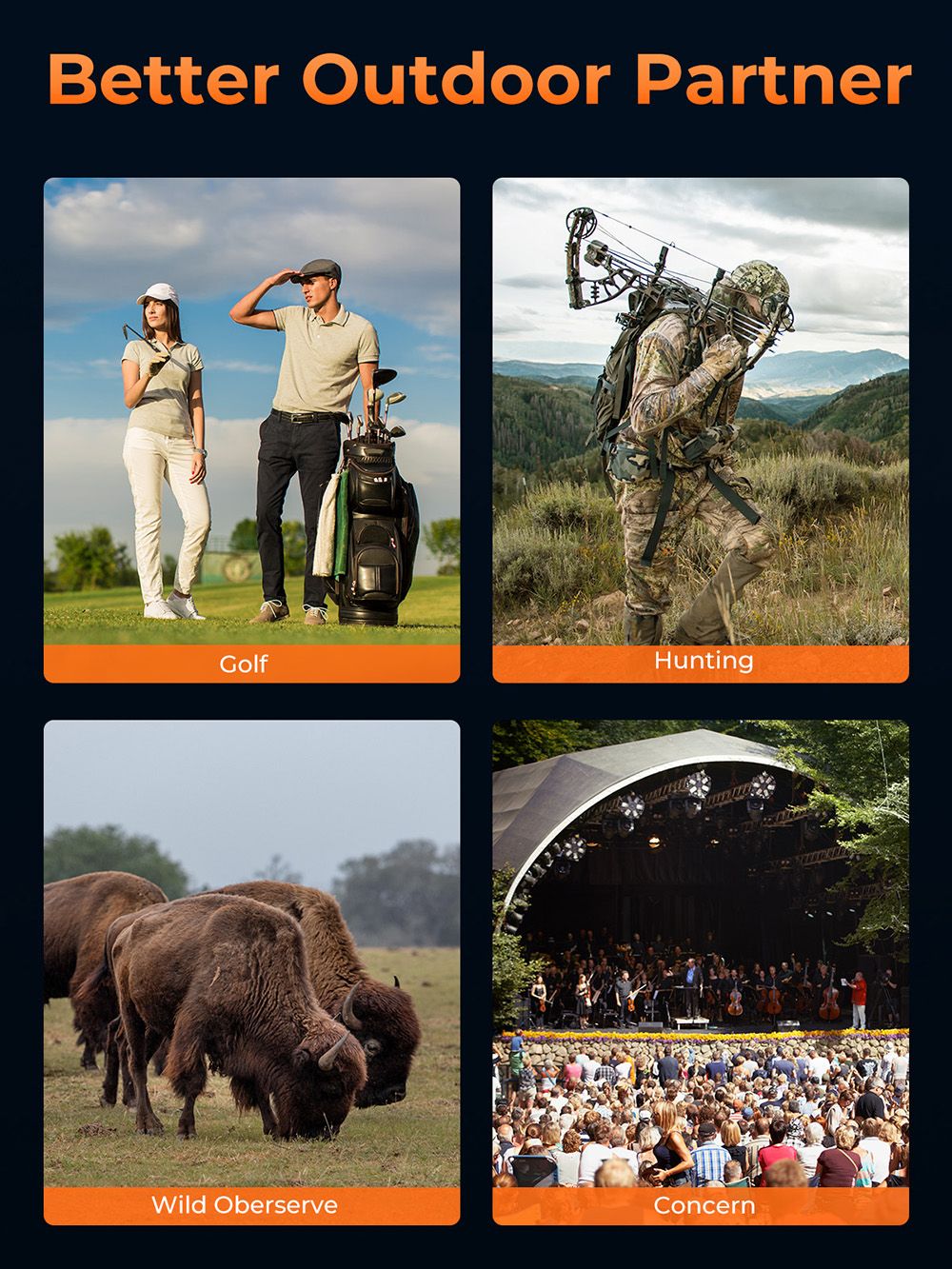 CIGMAN CT-3000 T&eacute;l&eacute;m&egrave;tre de Chasse 3000m, Grossissement 6X, Protection IP54, 7 Modes