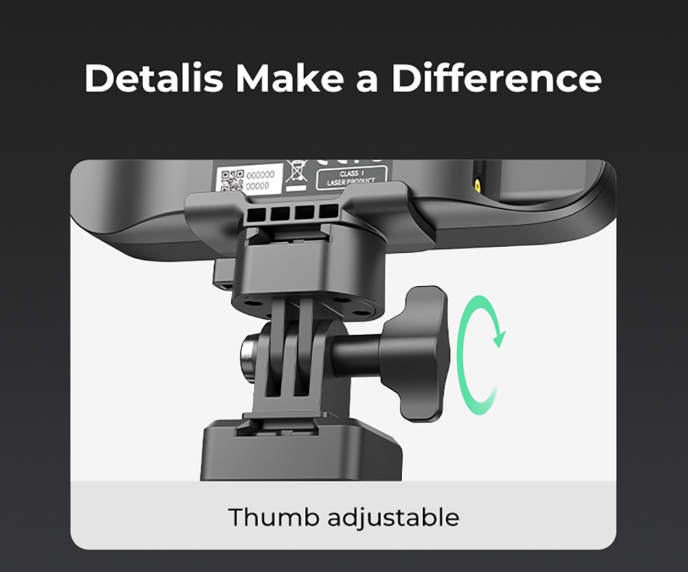 Refurbished Creality CR-Scan Ferret Pro 3D Scanner, Infrared Light Source, Up to 30 fps Scan Speed, 0.1mm Accuracy, 150-700mm Working Distance, 560x820mm Single Capture Range, 150x150mm Minimum Scanning, Wireless Connection