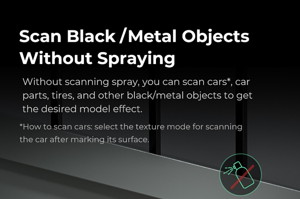 Refurbished Creality CR-Scan Ferret Pro 3D Scanner, Infrared Light Source, Up to 30 fps Scan Speed, 0.1mm Accuracy, 150-700mm Working Distance, 560x820mm Single Capture Range, 150x150mm Minimum Scanning, Wireless Connection