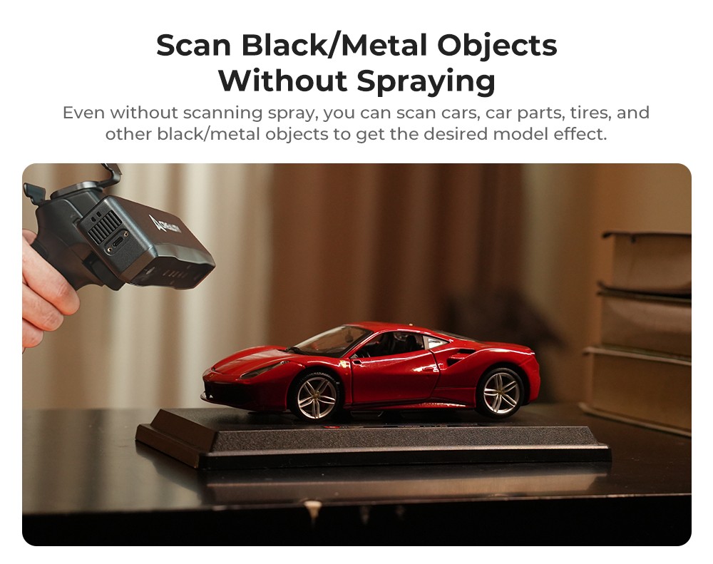 Creality Otter Lite 3D Scanner, 0.05 mm presnosť, objekty v rozsahu 20 - 2 000 mm, 24-bitové plnofarebné skenovanie, skenovanie tváre & tela