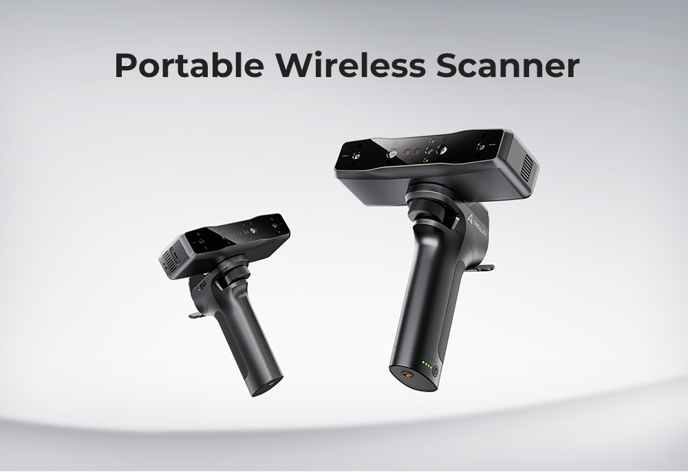 Creality Otter Lite 3D Scanner, 0.05 mm presnosť, objekty v rozsahu 20 - 2000 mm, 24-bitové plnofarebné skenovanie, skenovanie tváre & tela