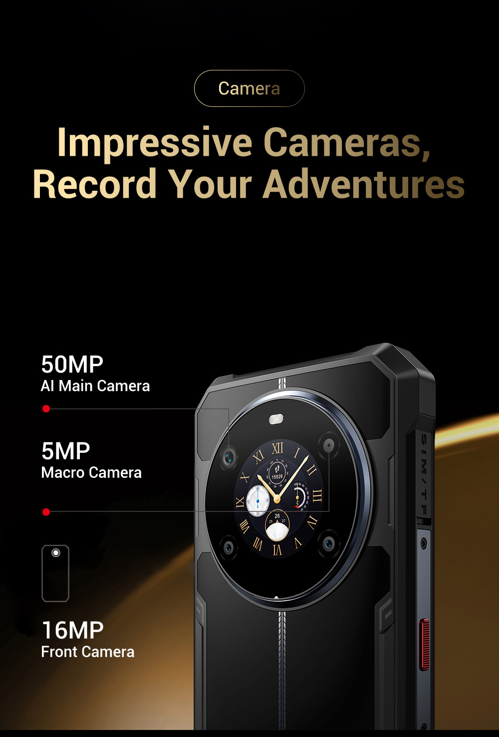 FOSSiBOT F109S Rugged Smartphone, Android 15, 6+256GB, 10600mAh batéria, 50MP fotoaparát, NFC