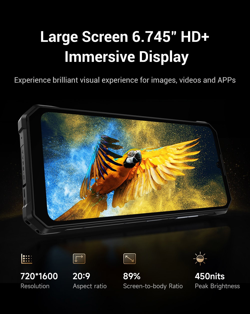 FOSSiBOT F109S Rugged Smartphone, Android 15, 6+256GB, 10600mAh Battery, 50MP Camera, NFC