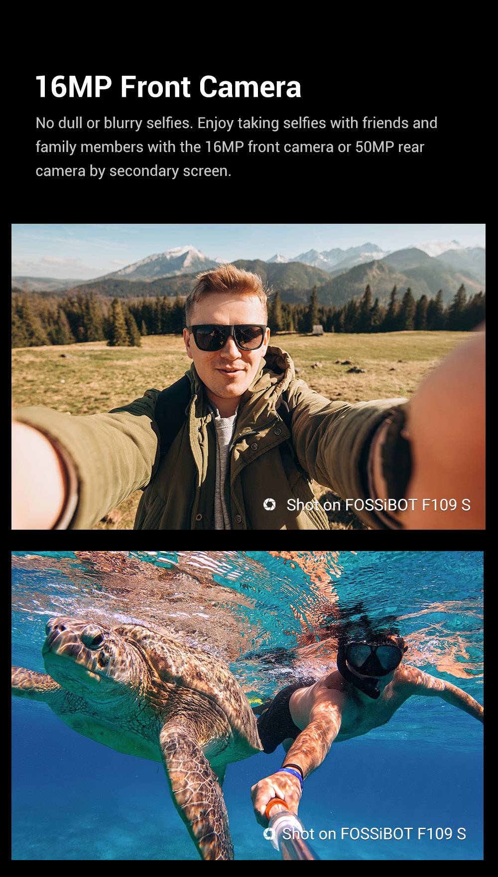 FOSSiBOT F109S Rugged Smartphone, Android 15, 6+256GB, 10600mAh Battery, 50MP Camera, NFC