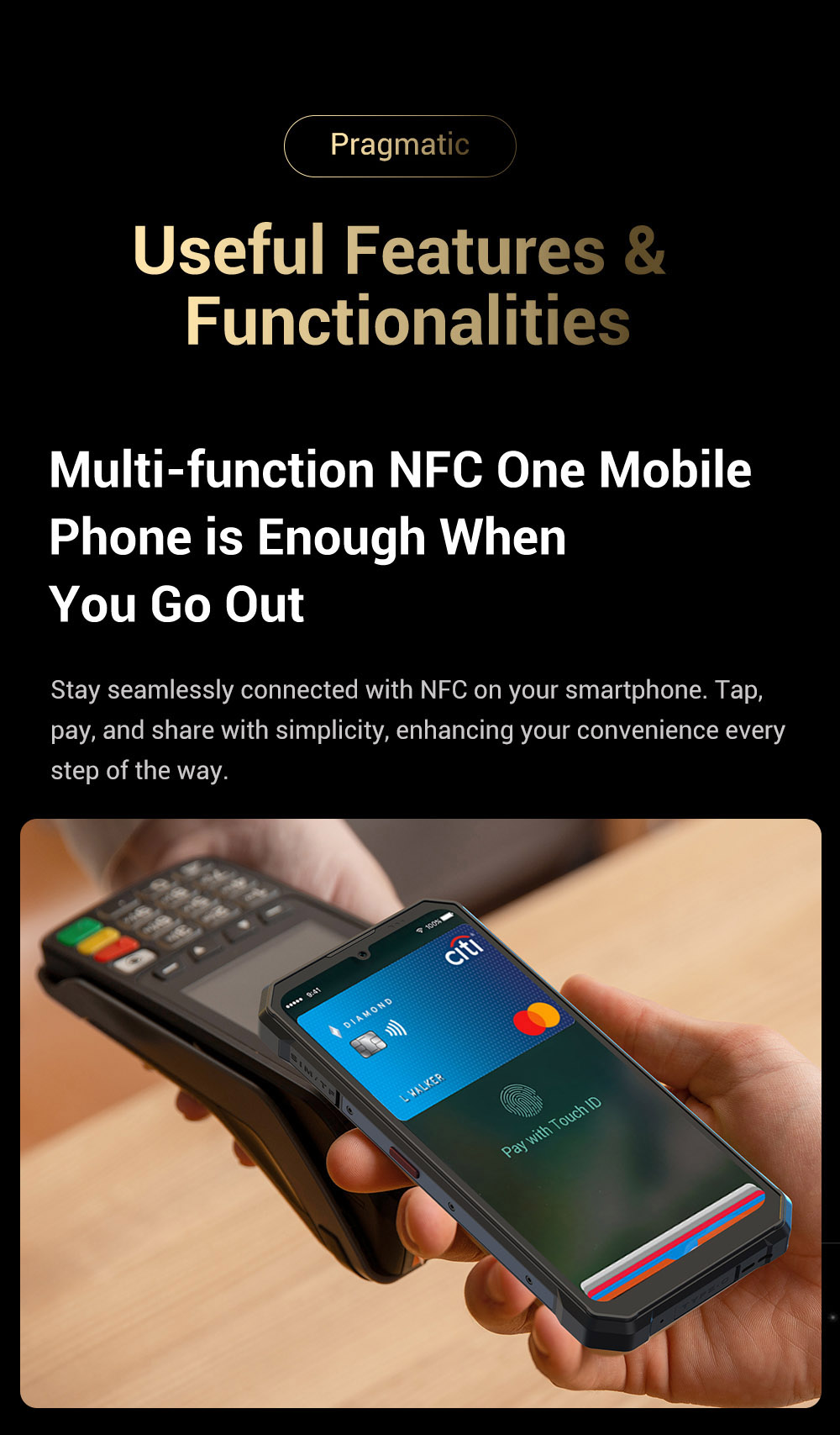 FOSSiBOT F109S Rugged Smartphone, Android 15, 6+256GB, 10600mAh Battery, 50MP Camera, NFC