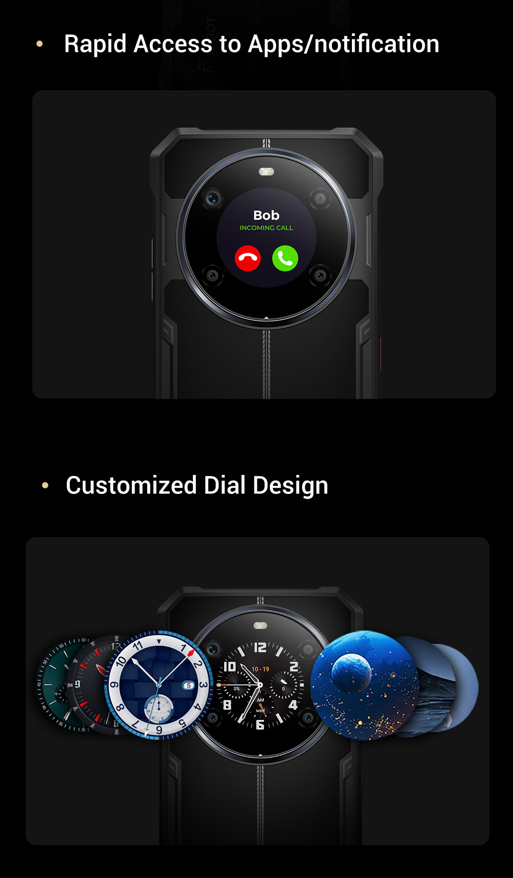 FOSSiBOT F109S Rugged Smartphone, Android 15, 6+256GB, 10600mAh Battery, 50MP Camera, NFC