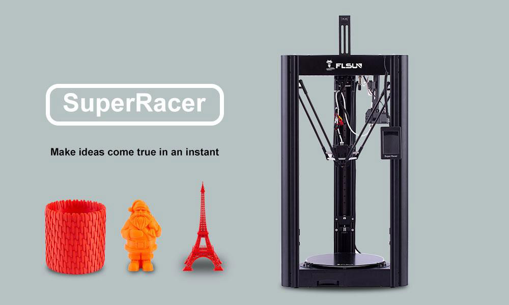 Refurbished Flsun SR FDM 3D Printer, Auto Levelling, Fast Print, Dual Drive Extruder, 260x330mm
