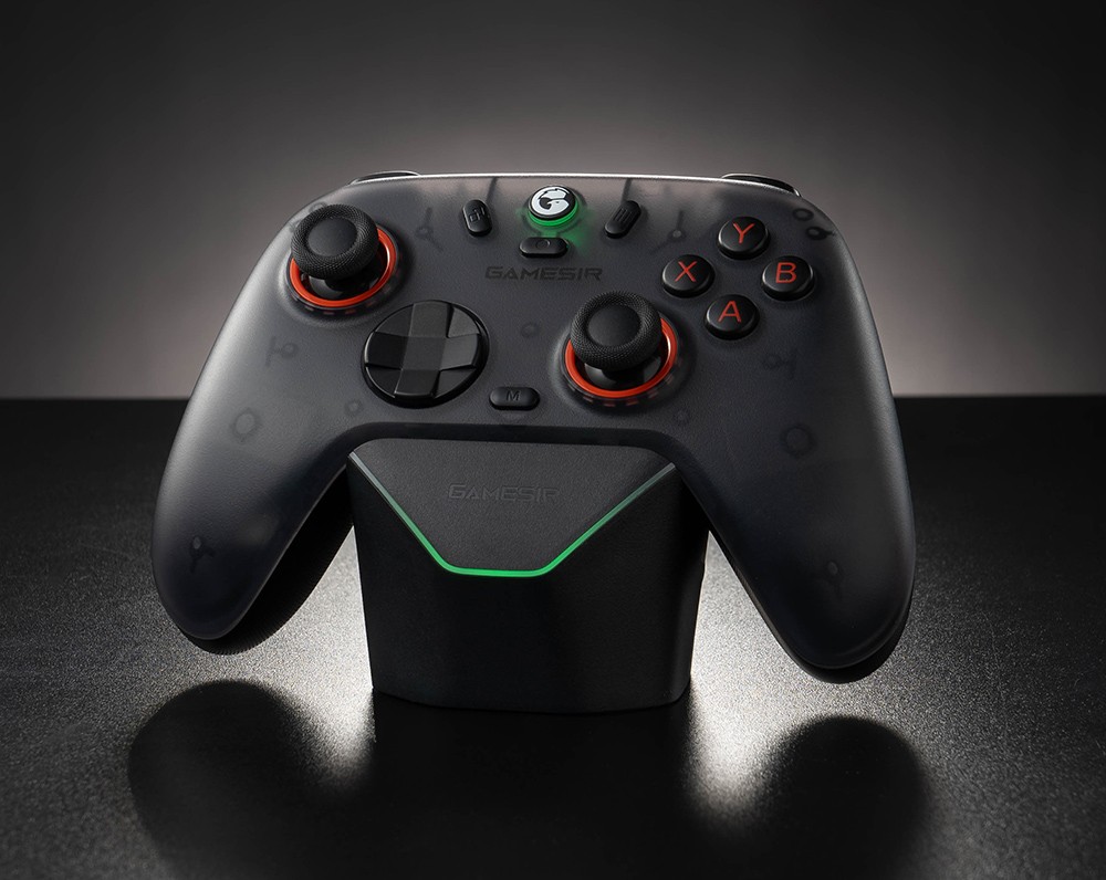 GameSir Nova 2 Lite Wireless Game Controller, Compatible with PC / Switch / Android / iOS, Hall Effect Analog Triggers, Mechanical Circular D-pad, Dual Asymmetric Rumble Motors - Luminous White