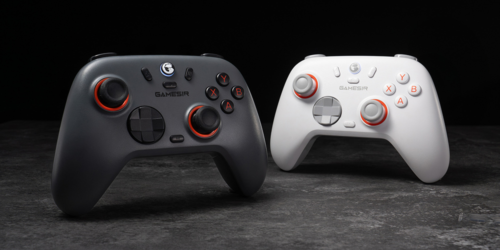 GameSir Nova 2 Lite Wireless Game Controller, Compatible with PC / Switch / Android / iOS, Hall Effect Analog Triggers, Mechanical Circular D-pad, Dual Asymmetric Rumble Motors - Luminous White