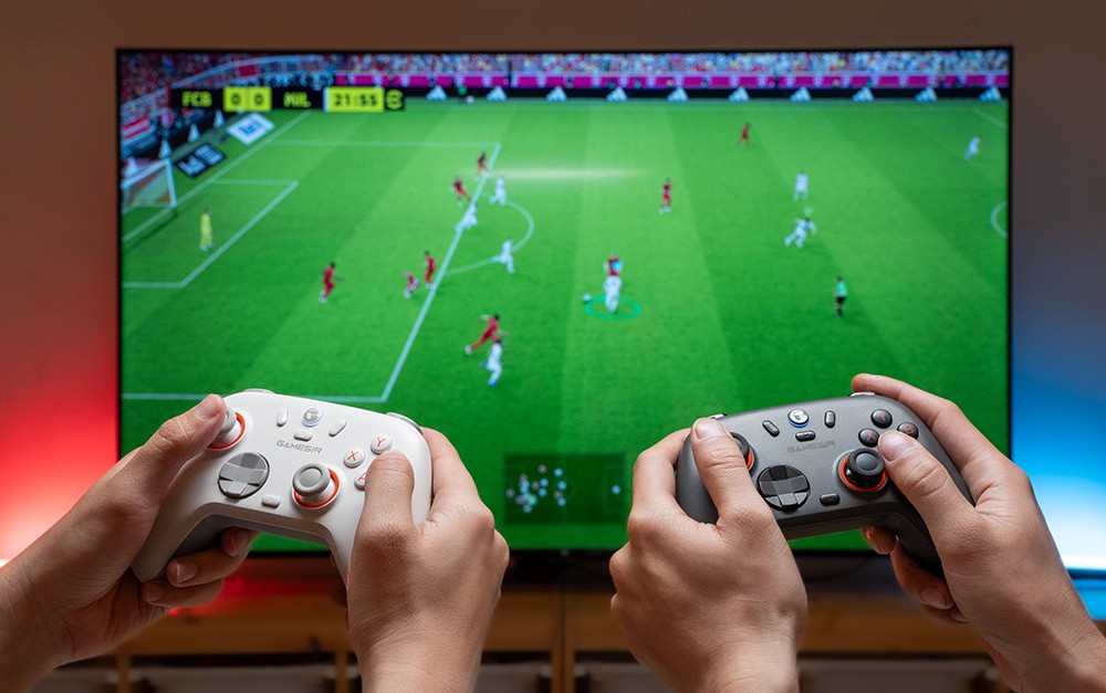 GameSir Nova 2 Lite Wireless Game Controller, Compatible with PC / Switch / Android / iOS, Hall Effect Analog Triggers, Mechanical Circular D-pad, Dual Asymmetric Rumble Motors - Midnight Grey