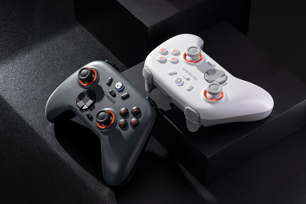 GameSir Nova 2 Lite Wireless Game Controller, Compatible with PC / Switch / Android / iOS, Hall Effect Analog Triggers, Mechanical Circular D-pad, Dual Asymmetric Rumble Motors - Midnight Grey