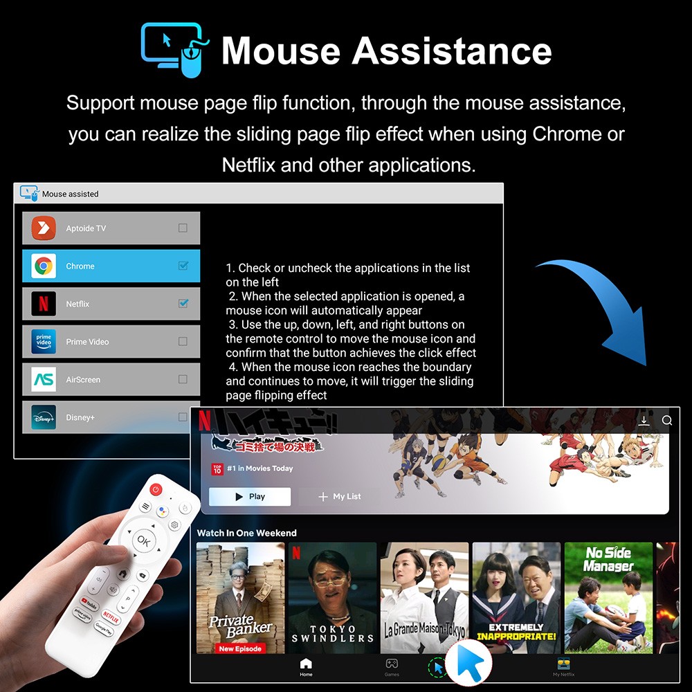 H96 Max M1 Plus Android 14 TV Box, RK3528 Quad Core, 2GB RAM 16GB ROM, 8K UHD, WiFi 6, Bluetooth 5.4, 2*USB2.0, 1*HDMI, 1*Ethernet - EU Plug