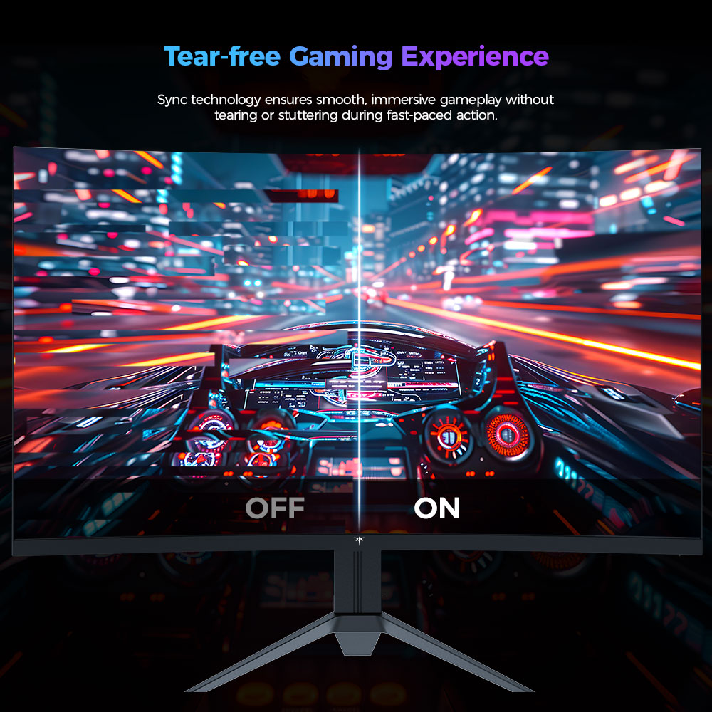 Refurbished KTC H32S17C 1500R Curved Gaming Monitor, 32 inch 1920*1080 VA Panel, 180Hz Refresh Rate, 3000:1 Contrast Ratio, FreeSync & G-Sync, Low Blue Light & Flicker Free, 2*HDMI 2.0, 1*DP1.4, 1*Earphone Jack, VESA Mount