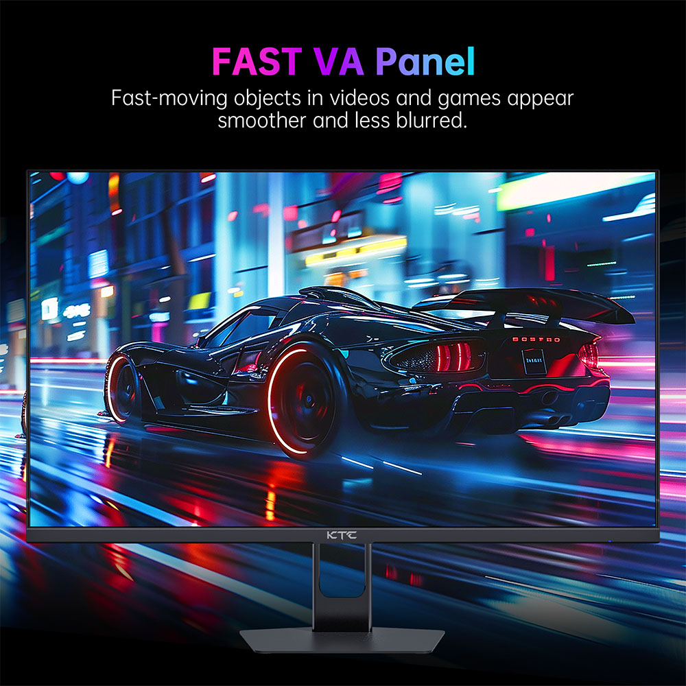Refurbished KTC H27E22P Gaming Monitor, 27 inch 1920*1080 FHD FAST VA Panel, 4000:1 Contrast Ratio, 280Hz 240Hz High Refresh, 1ms GTG Response Time, FreeSync & G-Sync, HDR10, 2*HDMI 2.0, 1*DP 1.4, 1*USB 2.0, 1*Earphone