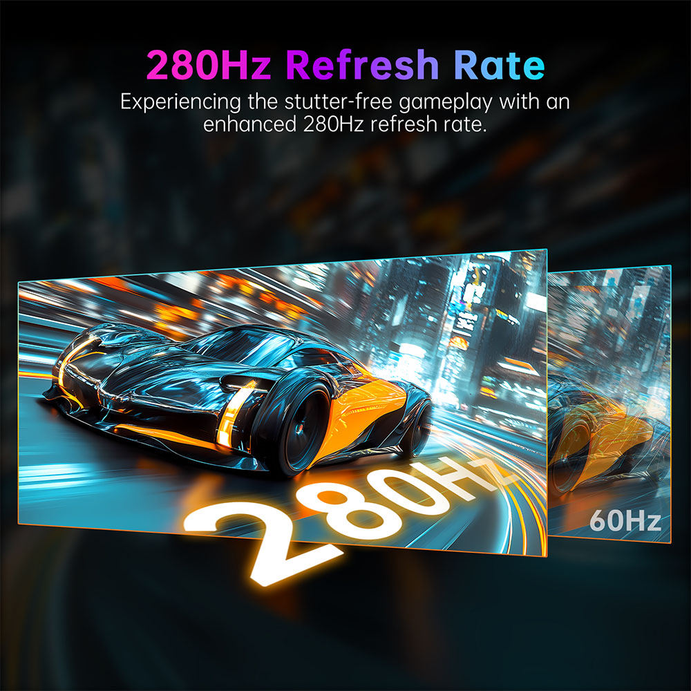 Refurbished KTC H27E22P Gaming Monitor, 27 inch 1920*1080 FHD FAST VA Panel, 4000:1 Contrast Ratio, 280Hz 240Hz High Refresh, 1ms GTG Response Time, FreeSync & G-Sync, HDR10, 2*HDMI 2.0, 1*DP 1.4, 1*USB 2.0, 1*Earphone