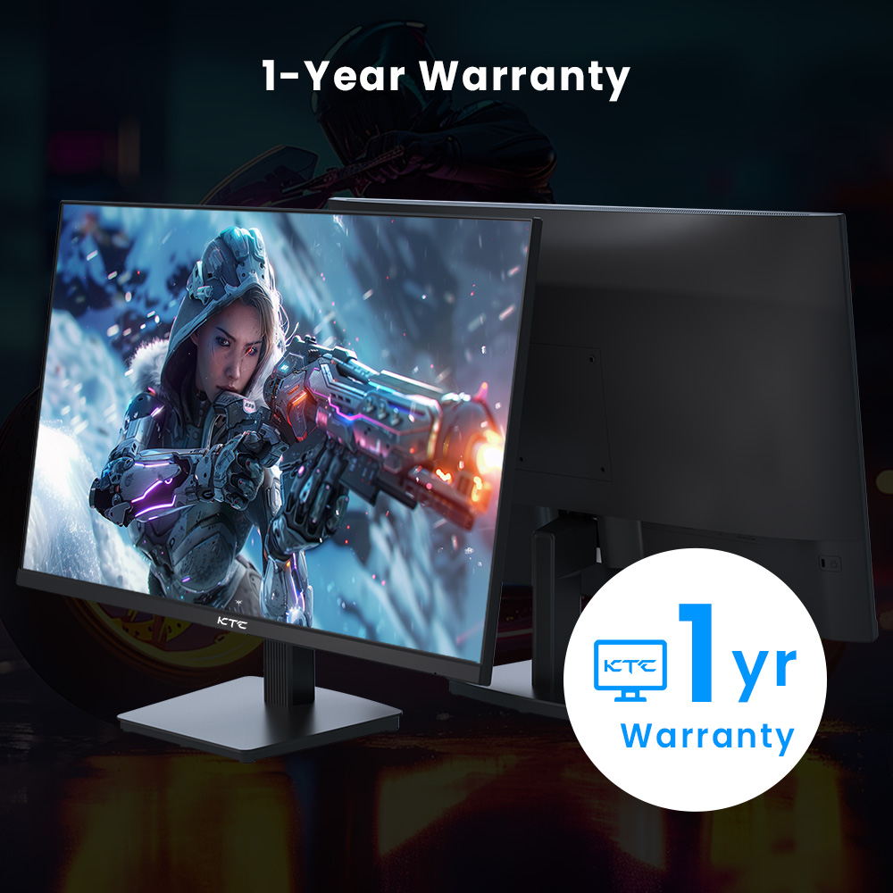 Refurbished KTC H27T27 Gaming Monitor, 27-inch 2560x1440 QHD IPS Screen, 100Hz Refresh Rate, HDR10, 1ms Response Time, Adaptive-Sync, Low Blue Light & Flicker-Free, VESA Wall Mount, 2*HDMI 2.0, 1*DP 1.4, 1*Headphone Jack