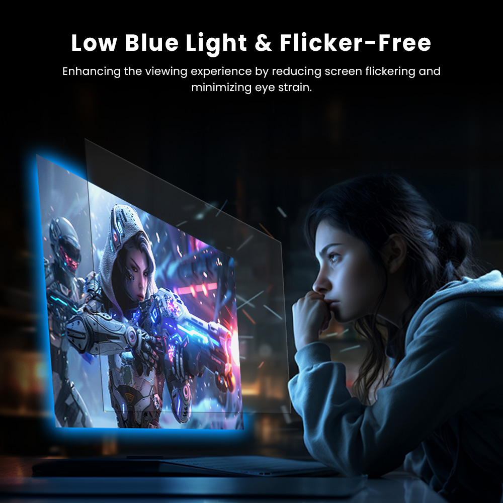 Refurbished KTC H27T27 Gaming Monitor, 27-inch 2560x1440 QHD IPS Screen, 100Hz Refresh Rate, HDR10, 1ms Response Time, Adaptive-Sync, Low Blue Light & Flicker-Free, VESA Wall Mount, 2*HDMI 2.0, 1*DP 1.4, 1*Headphone Jack