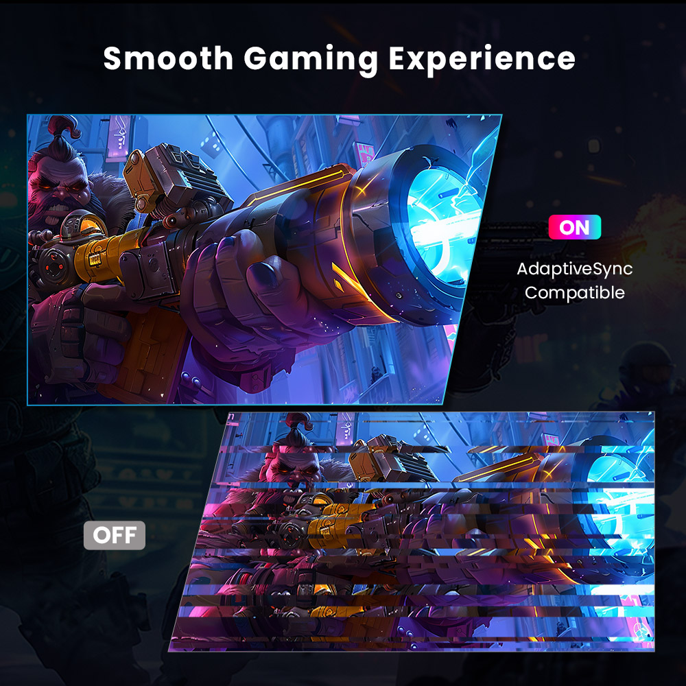 Refurbished KTC H27T27 Gaming Monitor, 27-inch 2560x1440 QHD IPS Screen, 100Hz Refresh Rate, HDR10, 1ms Response Time, Adaptive-Sync, Low Blue Light & Flicker-Free, VESA Wall Mount, 2*HDMI 2.0, 1*DP 1.4, 1*Headphone Jack