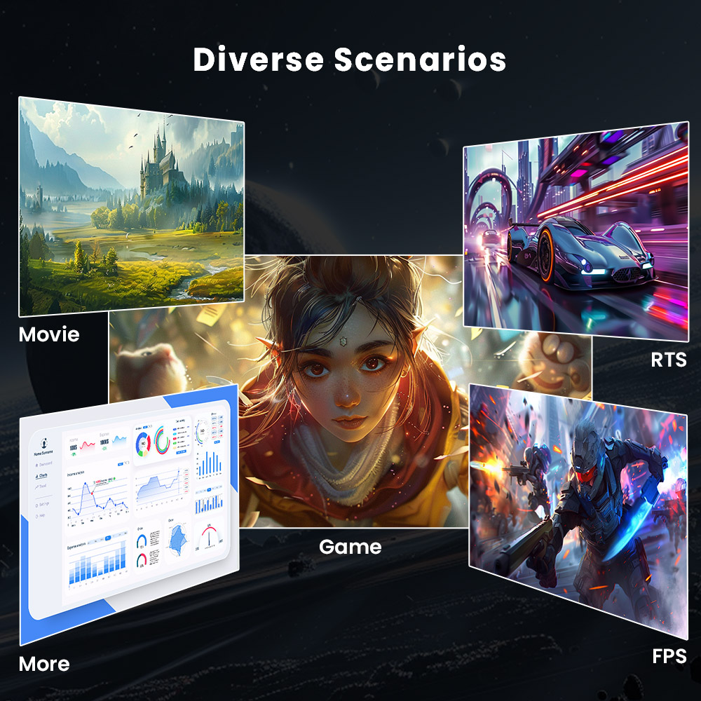 Refurbished KTC H27T27 Gaming Monitor, 27-inch 2560x1440 QHD IPS Screen, 100Hz Refresh Rate, HDR10, 1ms Response Time, Adaptive-Sync, Low Blue Light & Flicker-Free, VESA Wall Mount, 2*HDMI 2.0, 1*DP 1.4, 1*Headphone Jack