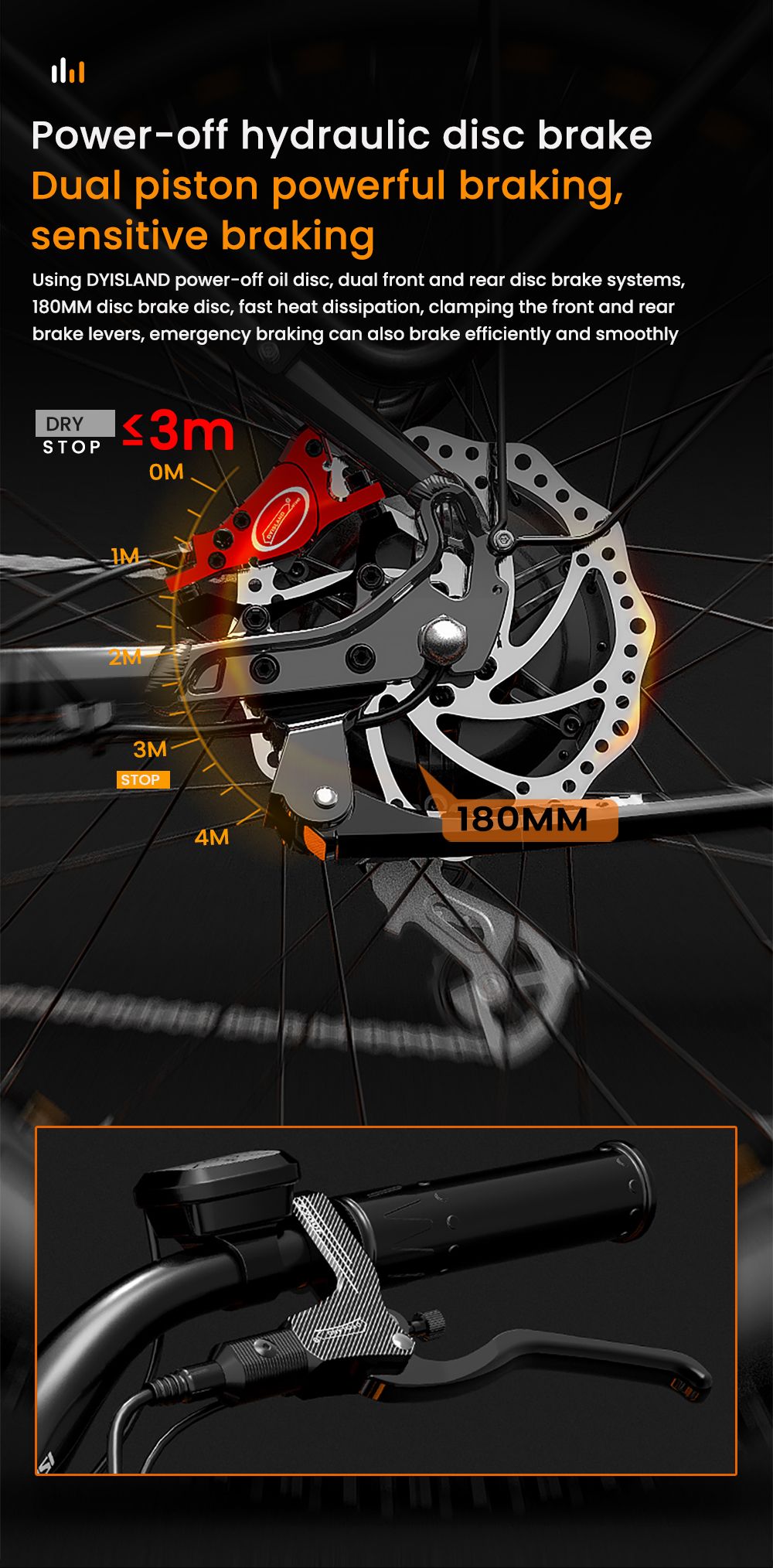 LANKELEISI DM530Plus Electric Bike, 1000W Motor, 52V 20Ah Battery, 26*4.0 palcové pneumatiky, max. rýchlosť 52 km/h, dojazd 150 km, hydraulické kotúčové brzdy, predné odpruženie olejovou pružinou, 7-rýchlostný prevod Shimano - čiernošedý