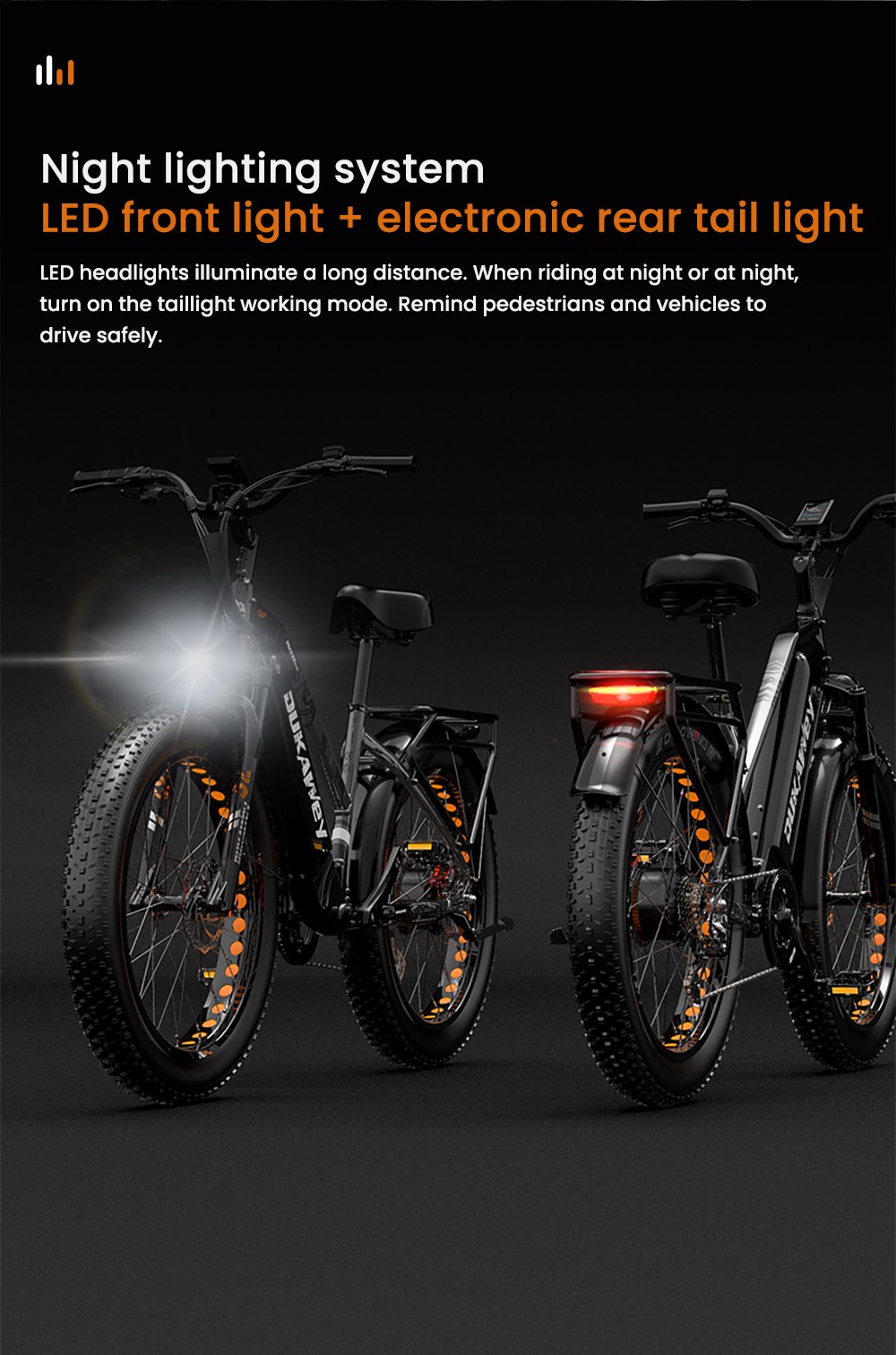 LANKELEISI DM530Plus Electric Bike, 1000W Motor, 52V 20Ah Battery, 26*4.0 palcové pneumatiky, max. rýchlosť 52 km/h, dojazd 150 km, hydraulické kotúčové brzdy, predné odpruženie olejovou pružinou, 7-rýchlostný prevod Shimano - čiernošedý