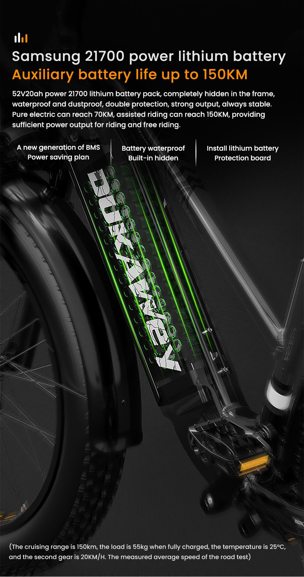 LANKELEISI DM530Plus Electric Bike, 1000W Motor, 52V 20Ah Battery, 26*4.0 palcové pneumatiky, max. rýchlosť 52 km/h, dojazd 150 km, hydraulické kotúčové brzdy, predné odpruženie olejovou pružinou, 7-rýchlostný prevod Shimano - čiernošedý